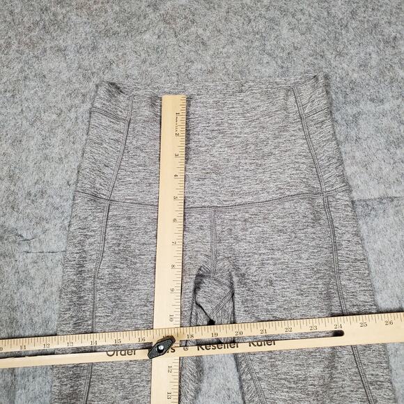 Lululemon Leggings Womens 4 Pure Practice  Heathered Slate Gray Yoga Run Gym - Picture 3 of 10